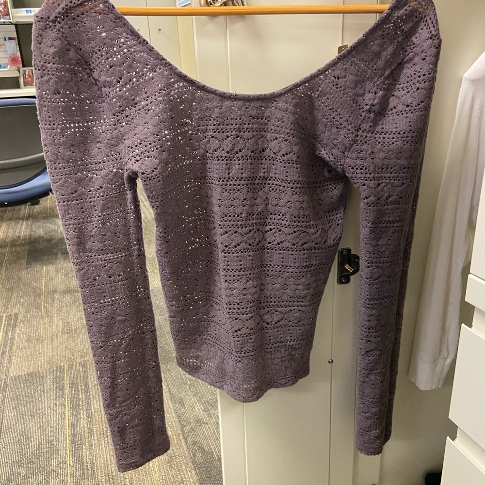 NWT! American Eagle crop top - dusty purple